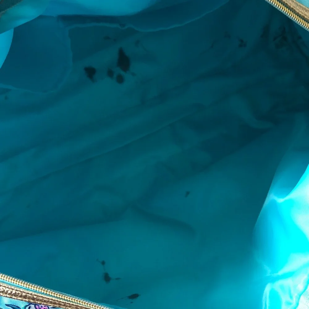 Lilly Pulitzer Overnight Bag Amalfi Blue Lilly’s Roadtrip Florida blue pink gold - Picture 10 of 12